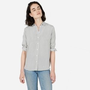NYT Everlane Relaxed Silk Striped Shirt